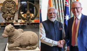 தமிழகத்திலிருந்து கடத்தப்பட்ட 3 பழங்கால சிலைகளை இந்தியாவிடம் ஒப்படைக்கிறது ஆஸ்திரேலியா!